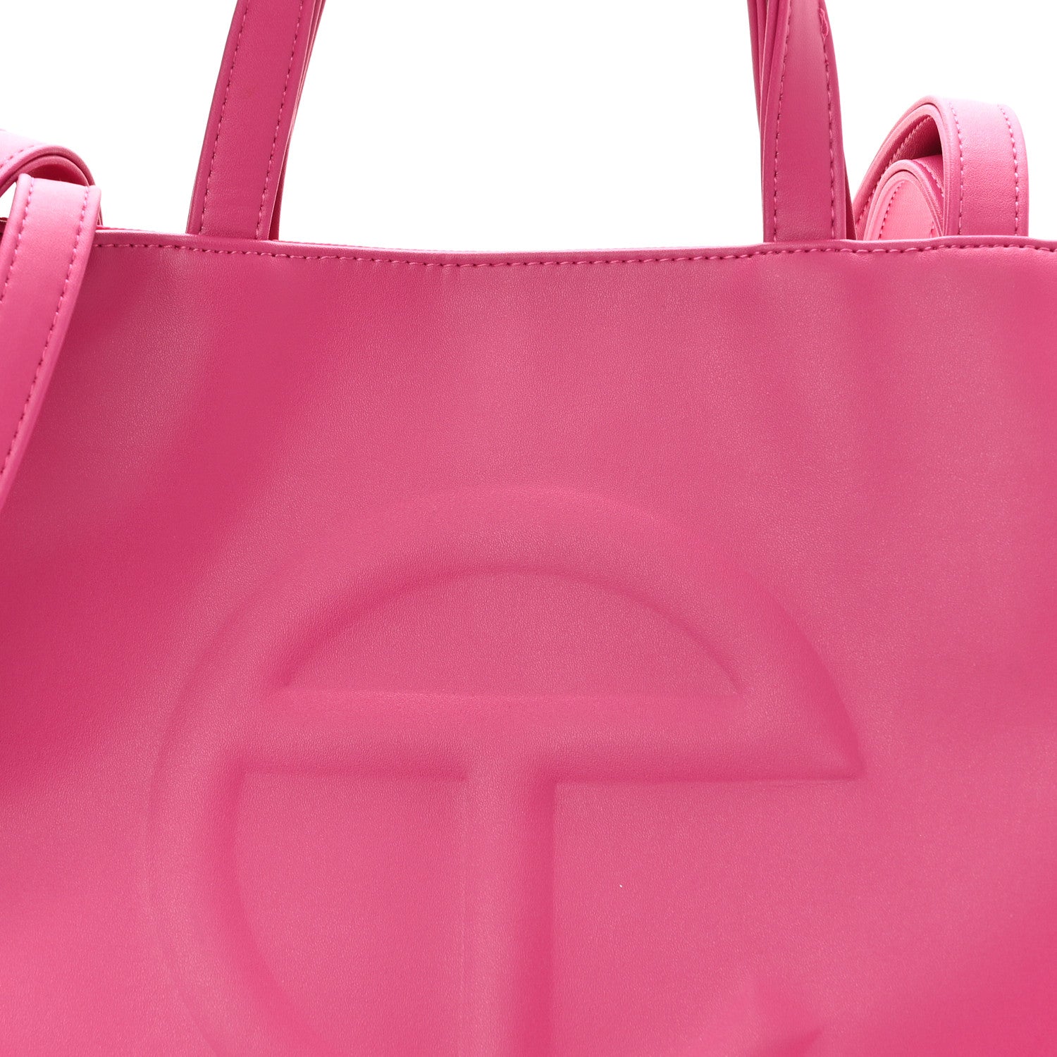 Telfar Vegan Leather Medium Shopping Bag Pink 8 of 14