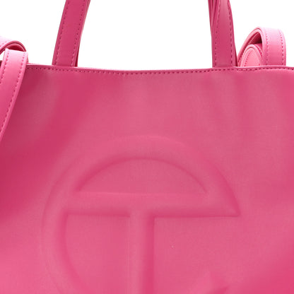 Telfar Vegan Leather Medium Shopping Bag Pink 8 of 14