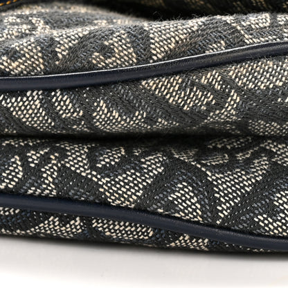 Christian Dior Monogram Saddle Bag Blue 10 of 13