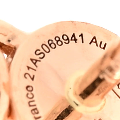 Hermes 18K Rose Gold Diamond Constance Amulettes Drop Earrings 5 of 6