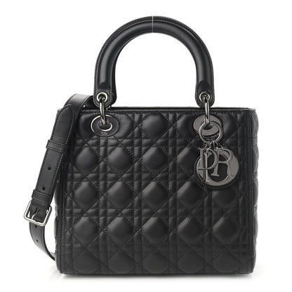 Christian Dior Lambskin Cannage Medium Lady Dior Black 1 of 13