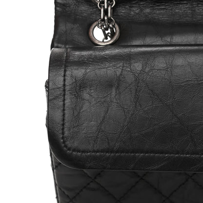 Chanel Aged Calfskin Quilted 2.55 Reissue 225 Flap Black 12 of 13