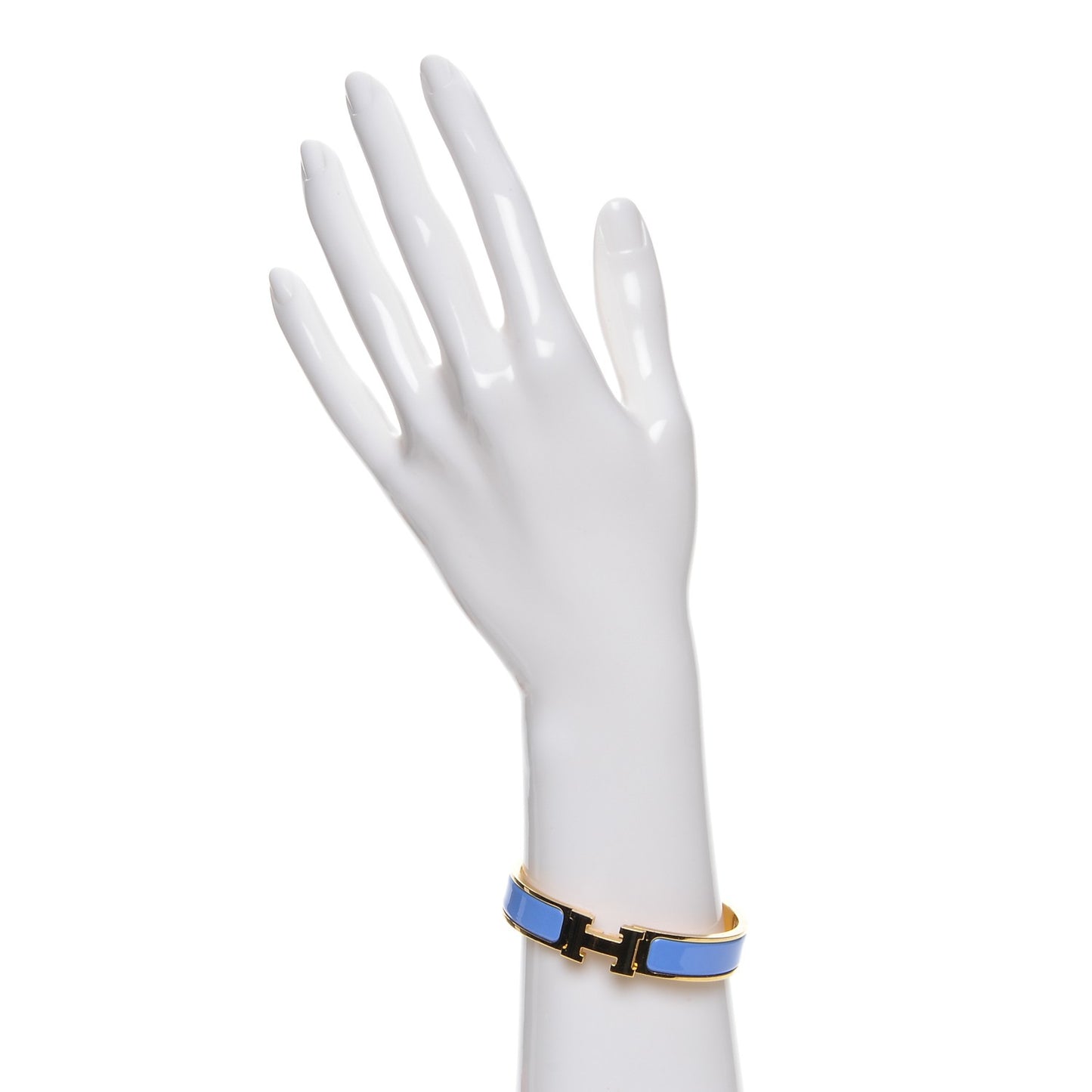 Enamel Narrow Clic Clac H Bracelet PM Bleu Lavande