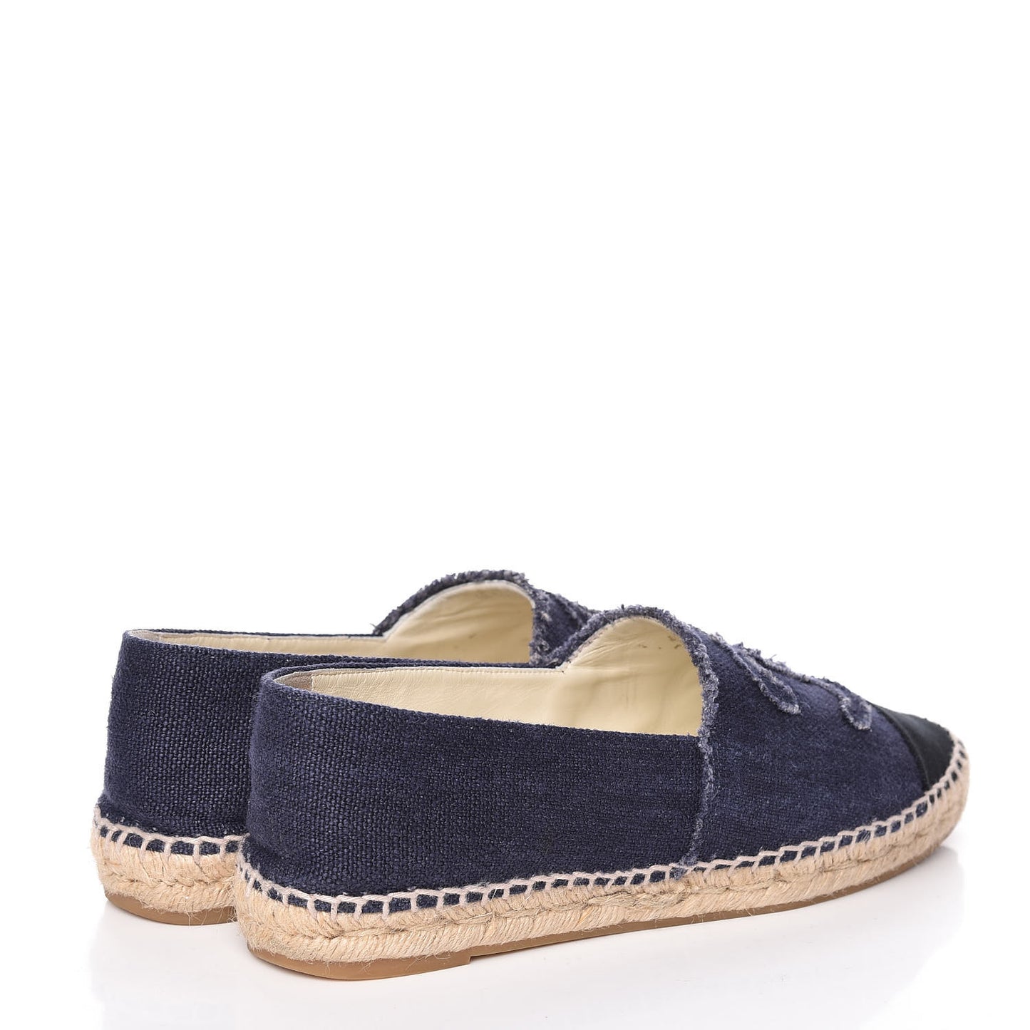 Denim Toile CC Espadrilles 41 Navy Black