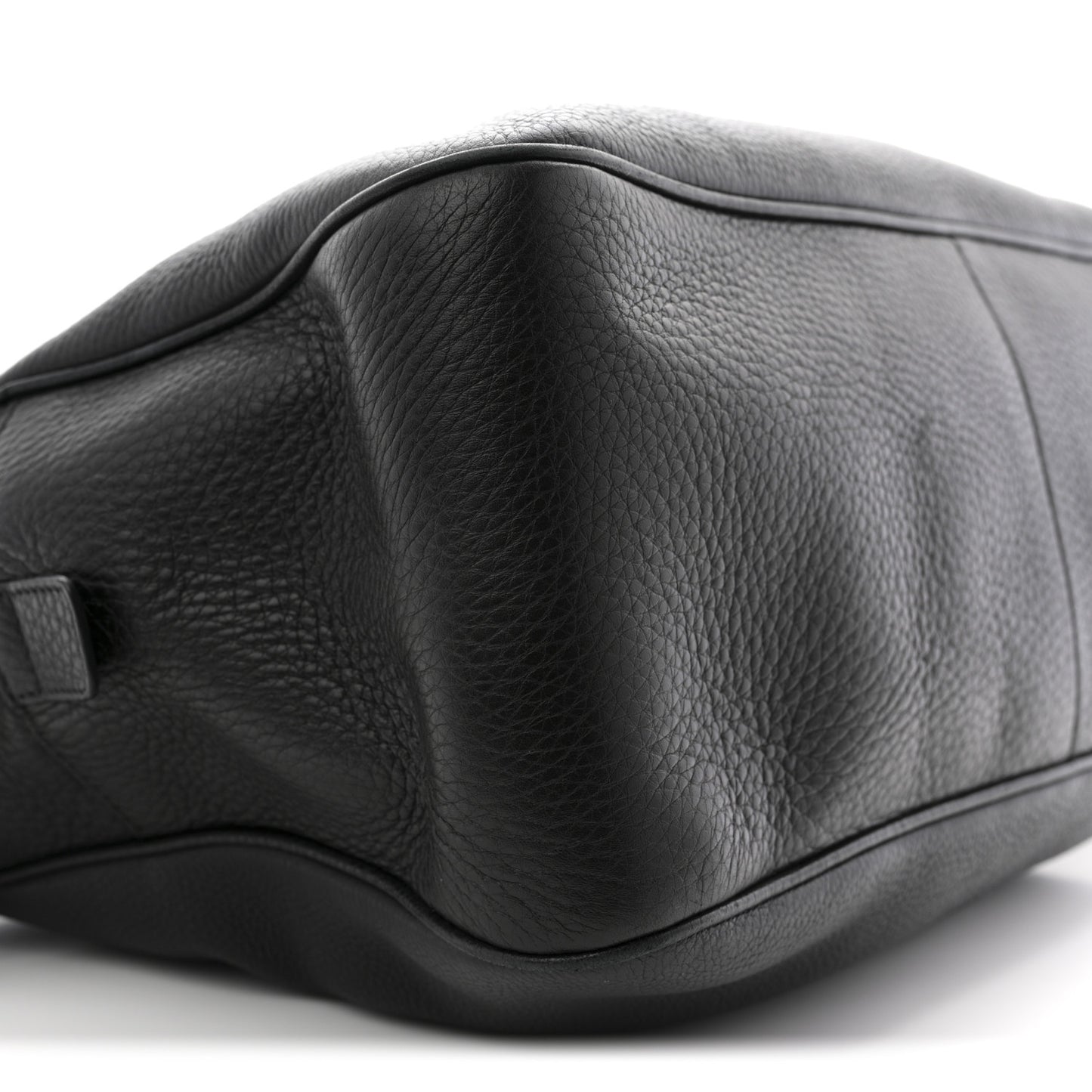 Pebbled Calfskin Medium Soho Bowler Black