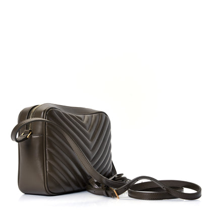 Saint Laurent Calfskin Matelasse Monogram Lou Camera Bag Military Olive 2 of 4