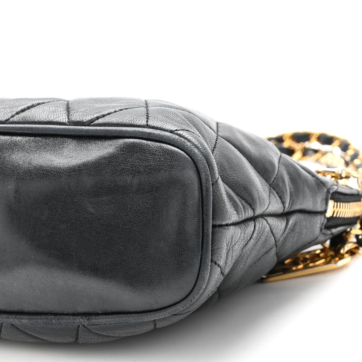 Lambskin Quilted CC Tote Black