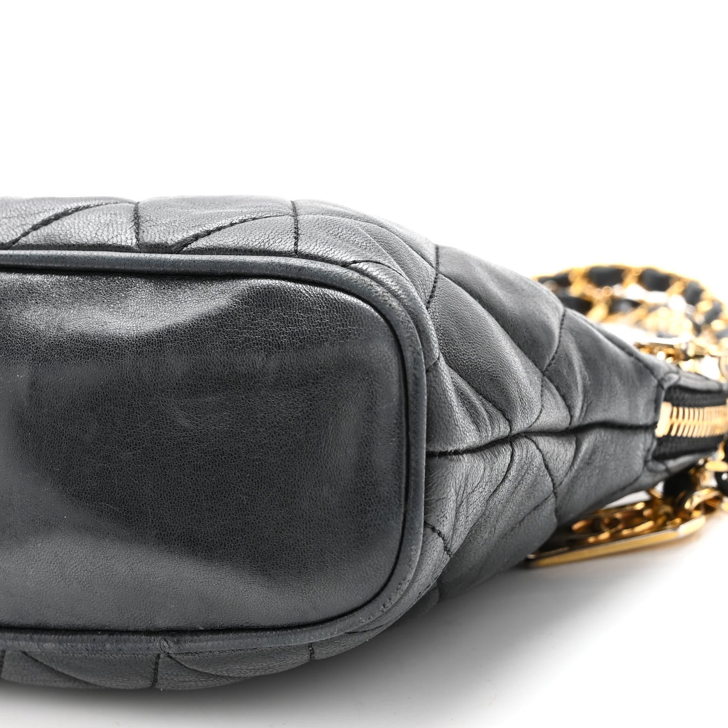 Chanel Lambskin Quilted CC Tote Black 10 of 10