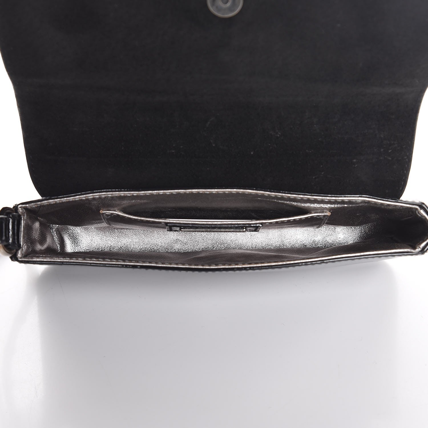Dolce & Gabbana Patent Crystal Clutch Black 5 of 6