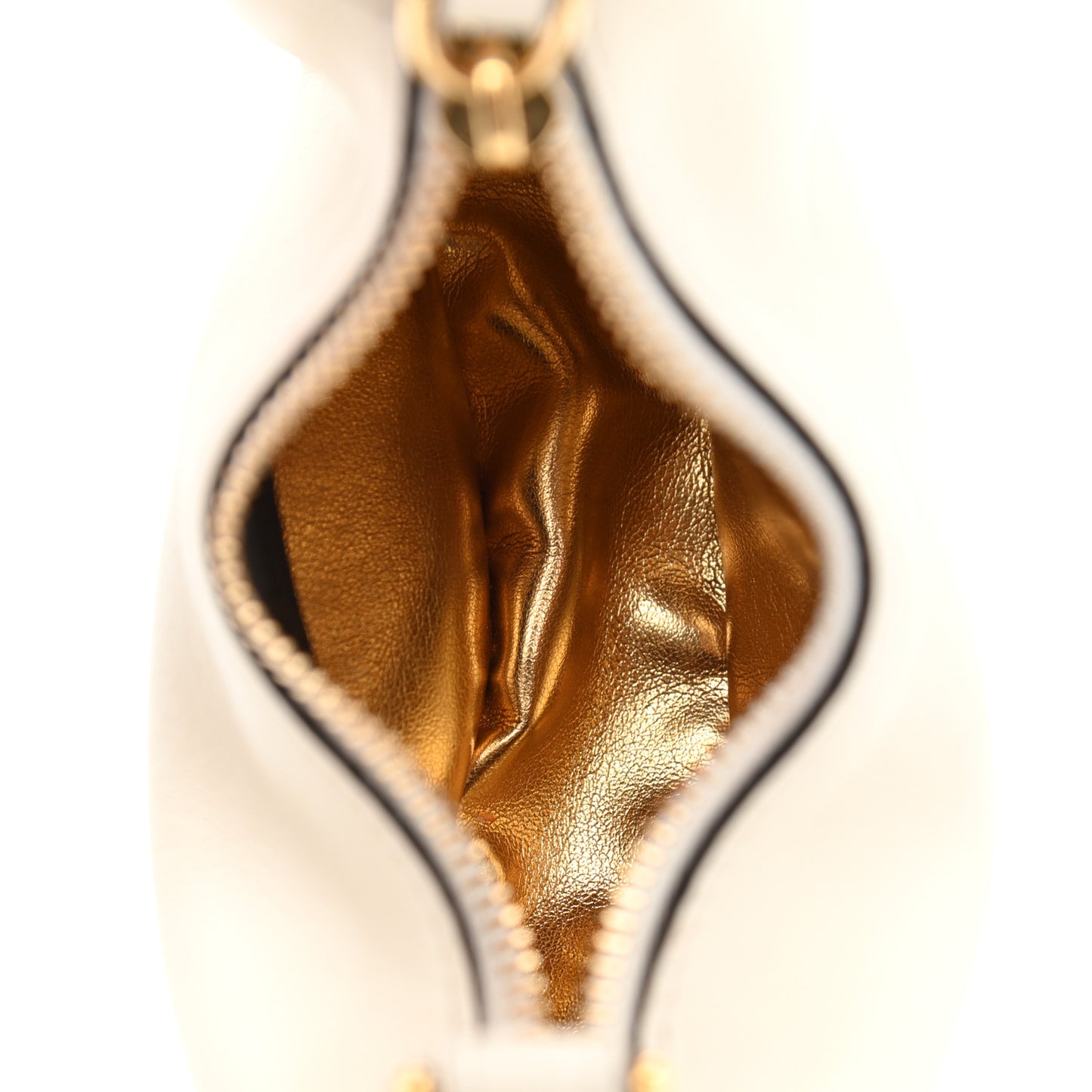 Vitello Grace Matte Nano Fendigraphy Hobo Charm White Ice