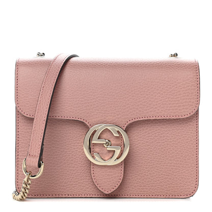 Gucci Dollar Calfskin Small Interlocking G Shoulder Bag Soft Pink 1 of 13