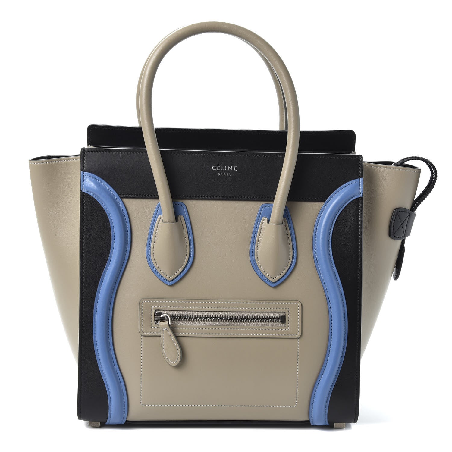 Celine Shiny Smooth Calfskin Micro Tri-Color Luggage Quartz 1 of 9