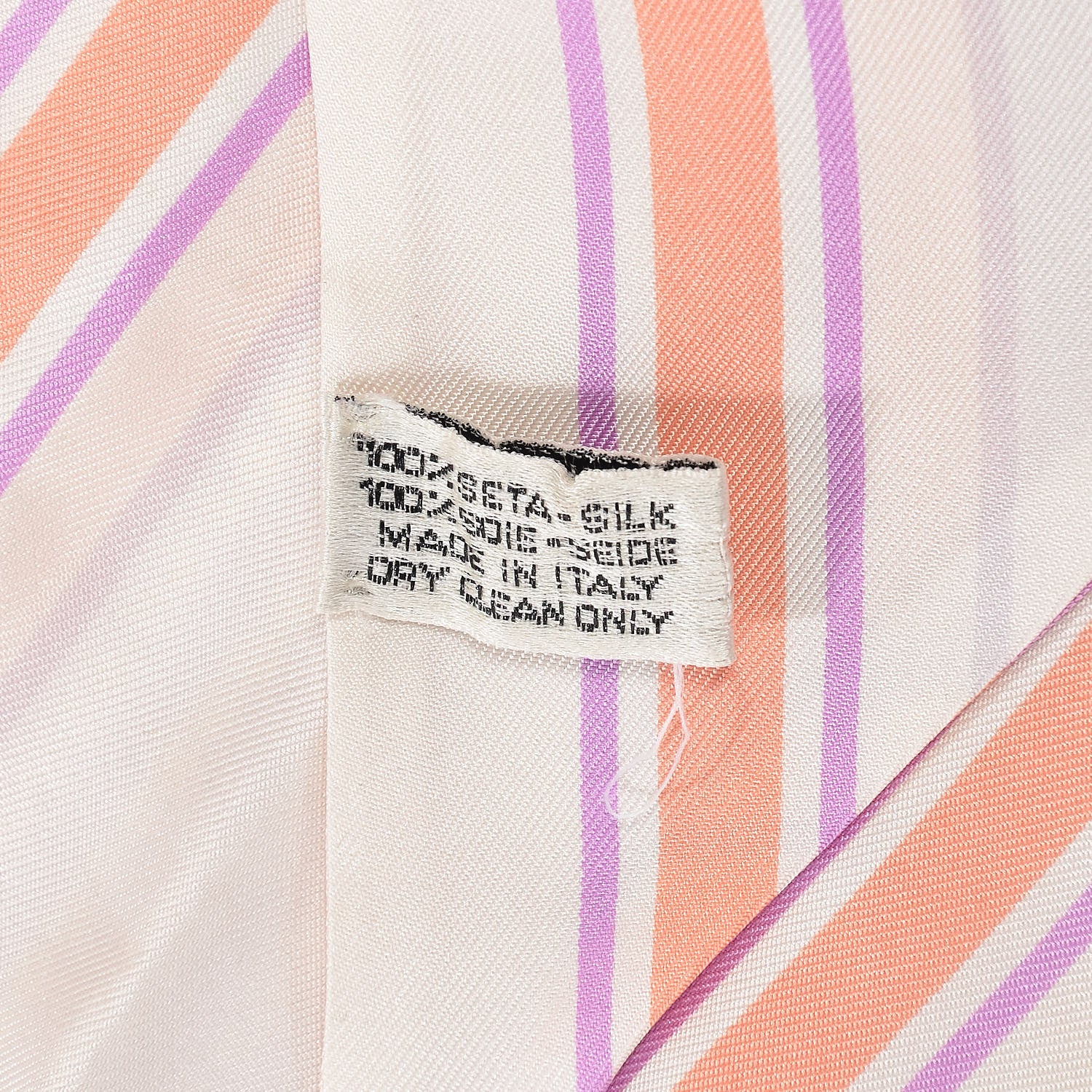 Chanel Silk Scarf Beige Violet 3 of 5