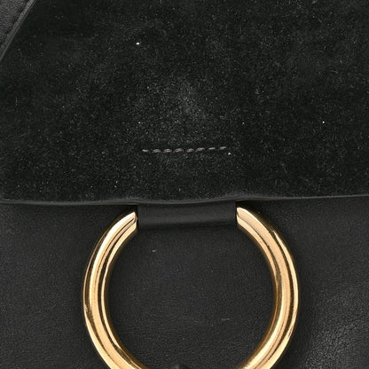 Chloe Suede Calfskin Mini Faye Bracelet Bag Black 7 of 13