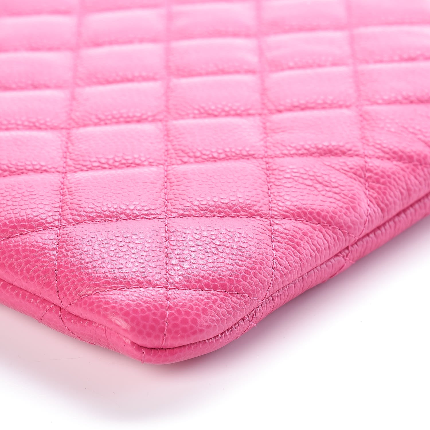 Chanel Caviar Quilted Medium Cosmetic Case Pink 9 of 12