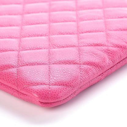 Chanel Caviar Quilted Medium Cosmetic Case Pink 9 of 12