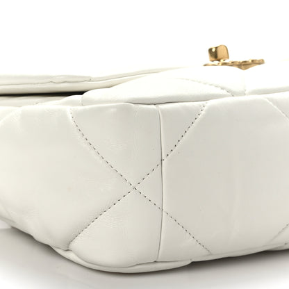 Chanel Lambskin Quilted Medium Chanel 19 Flap White 8 of 9