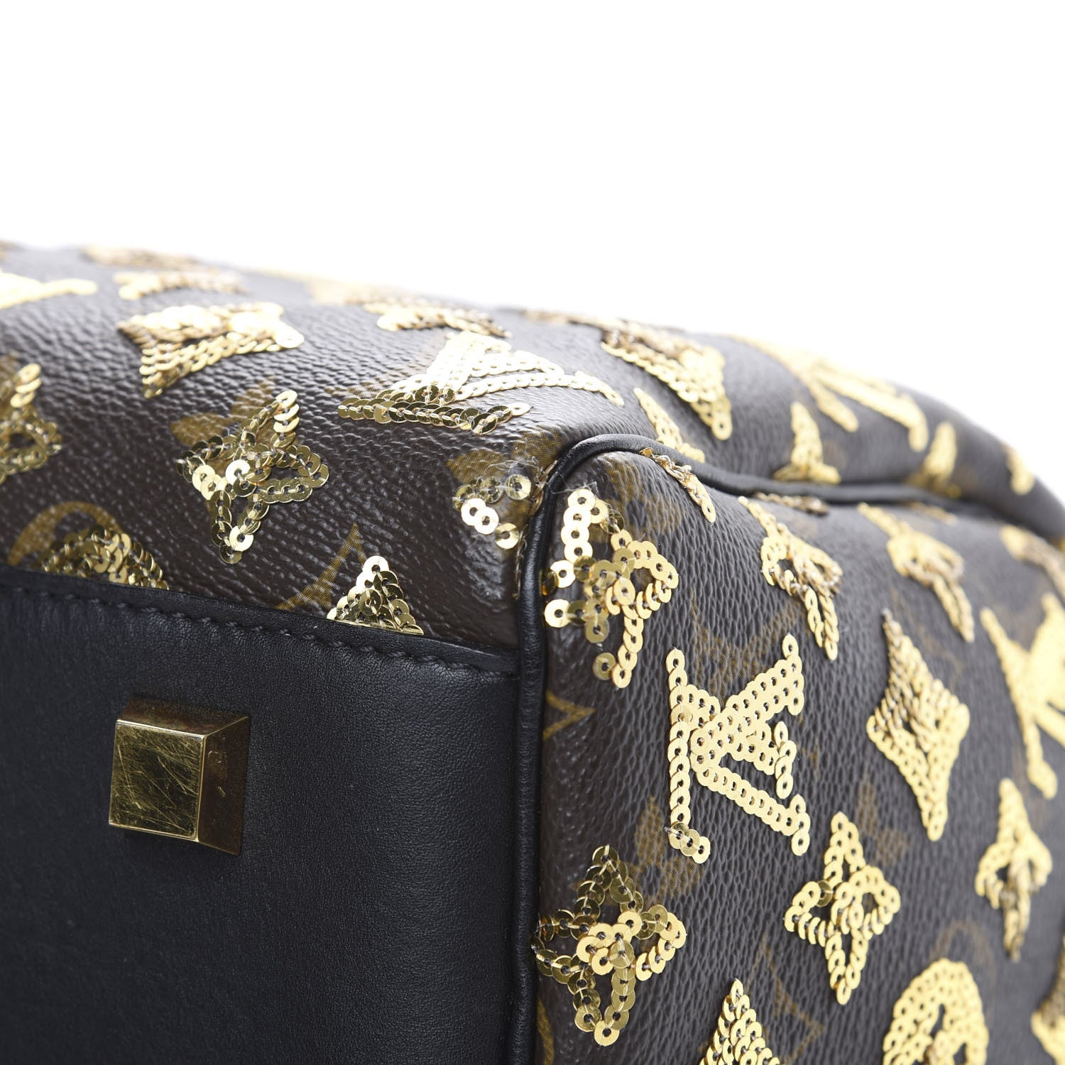 Louis Vuitton Monogram Sequins Eclipse Speedy 28 Gold 10 of 14