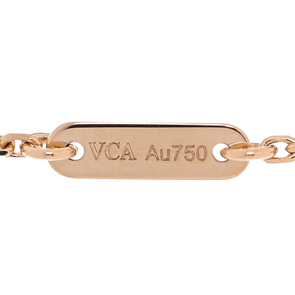 Van Cleef & Arpels 18K Yellow Gold Mother of Pearl Sweet Alhambra Butterfly Pendant Necklace 5 of 8