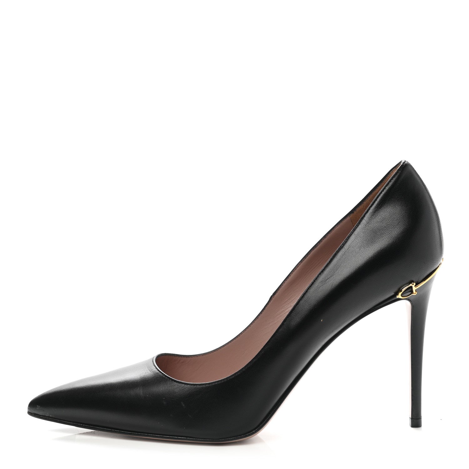 Gucci Calfskin Horsebit Pumps 40 Black 1 of 9