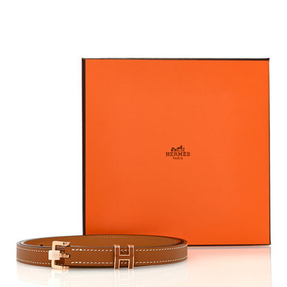 Hermes Epsom 15mm Pop H Belt 85 34 Gold 6 of 6