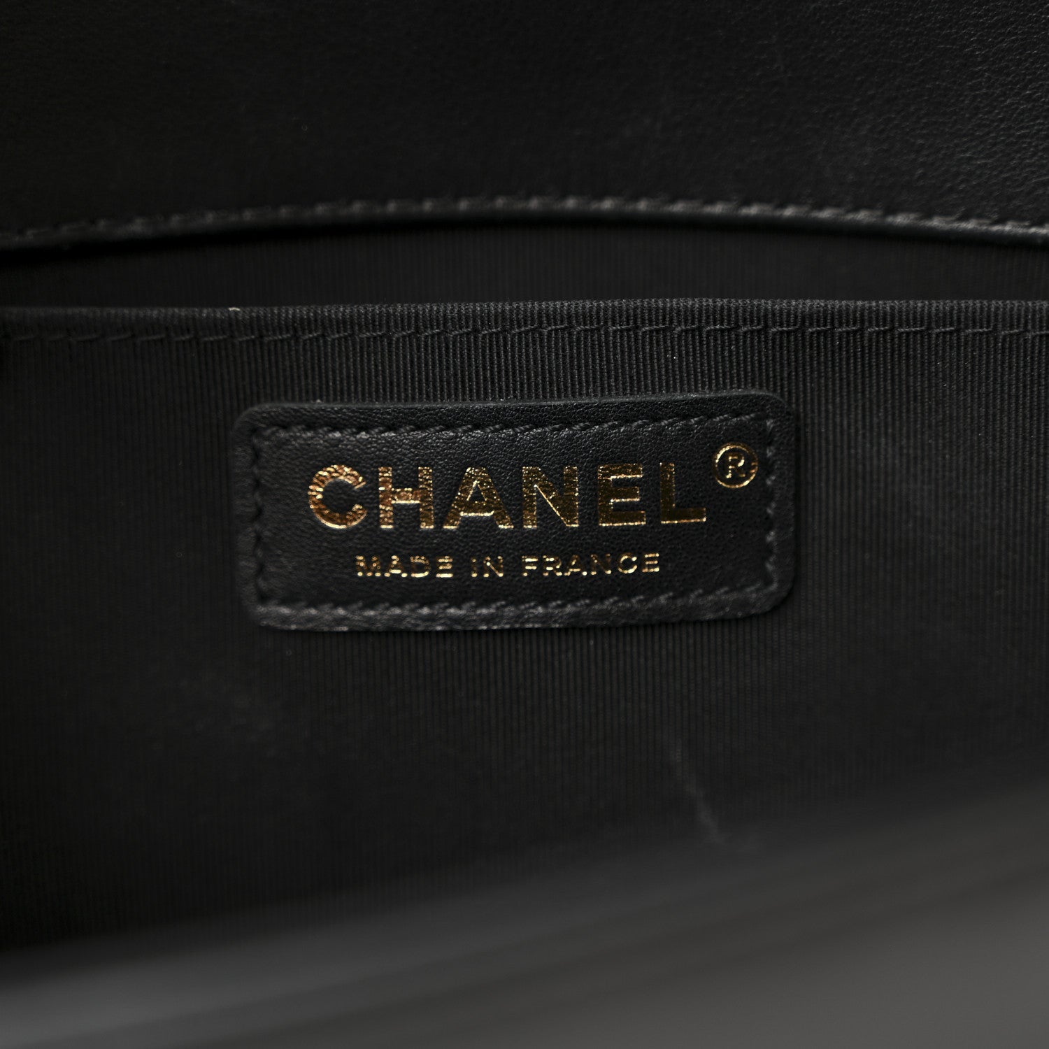 Chanel Lambskin Chevron Quilted Medium Boy Flap Black 6 of 11