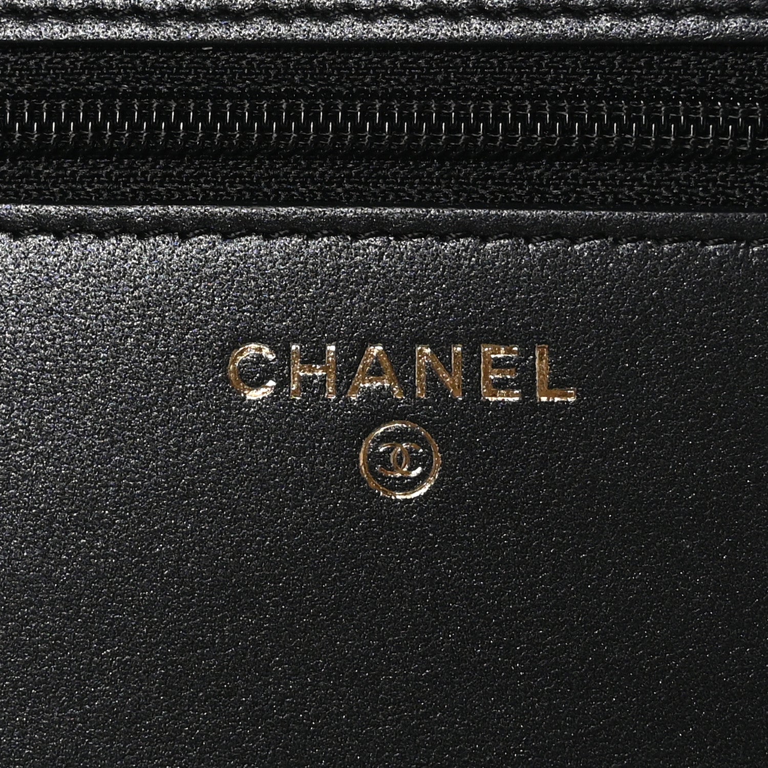Chanel Iridescent Lambskin Quilted Pearl Wallet On Chain WOC Black 6 of 12