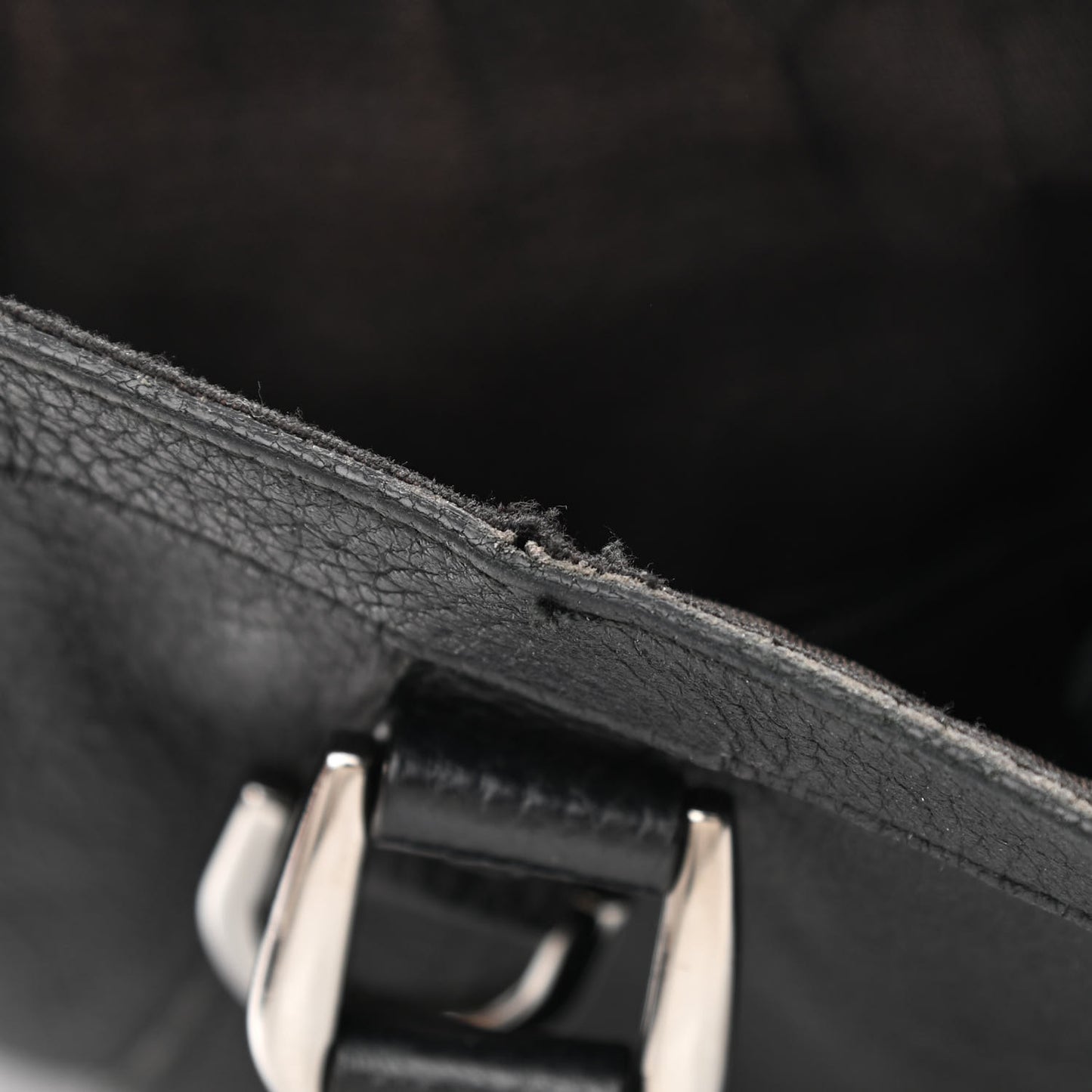 Pebbled Calfskin Medium Abbey Convertible Tote Black