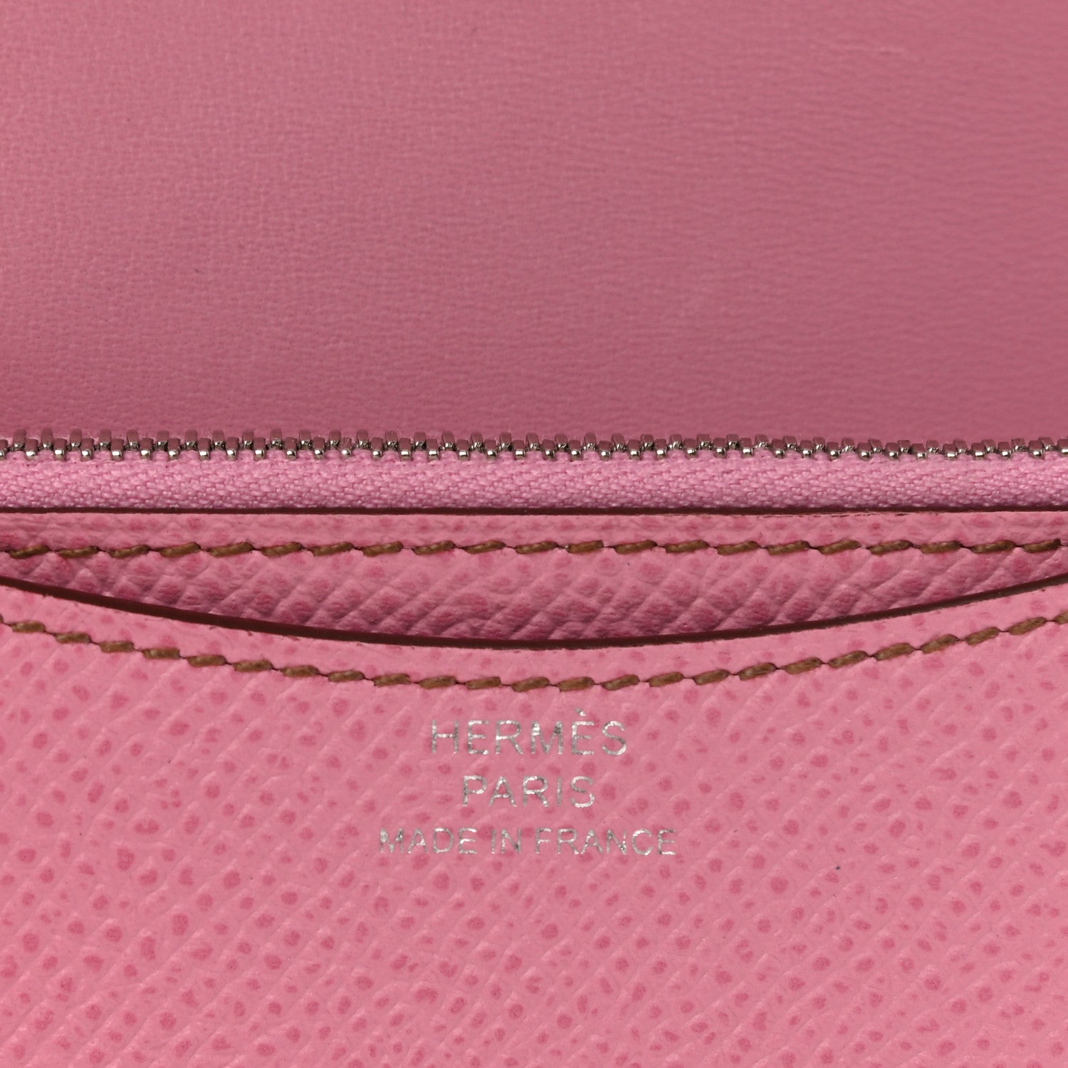 Hermes Epsom Constance Slim Wallet 5P Pink 6 of 8