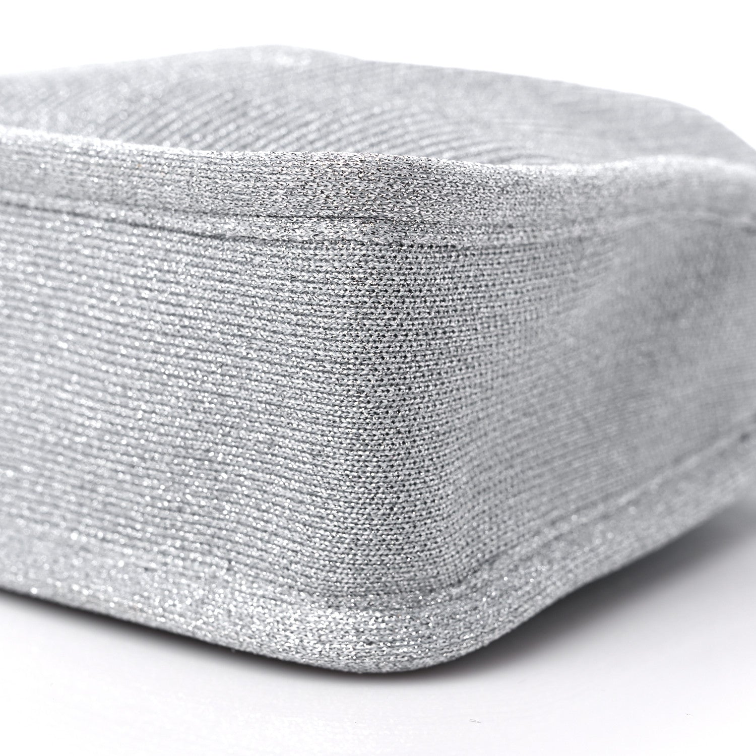 Alexander Wang Metallic Ribbed Knit Small Ryan Bag Silver 8 of 8