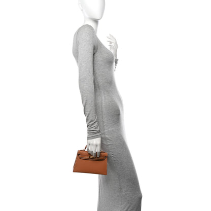 Hermes Epsom Mini Kelly Sellier 20 Gold 2 of 11