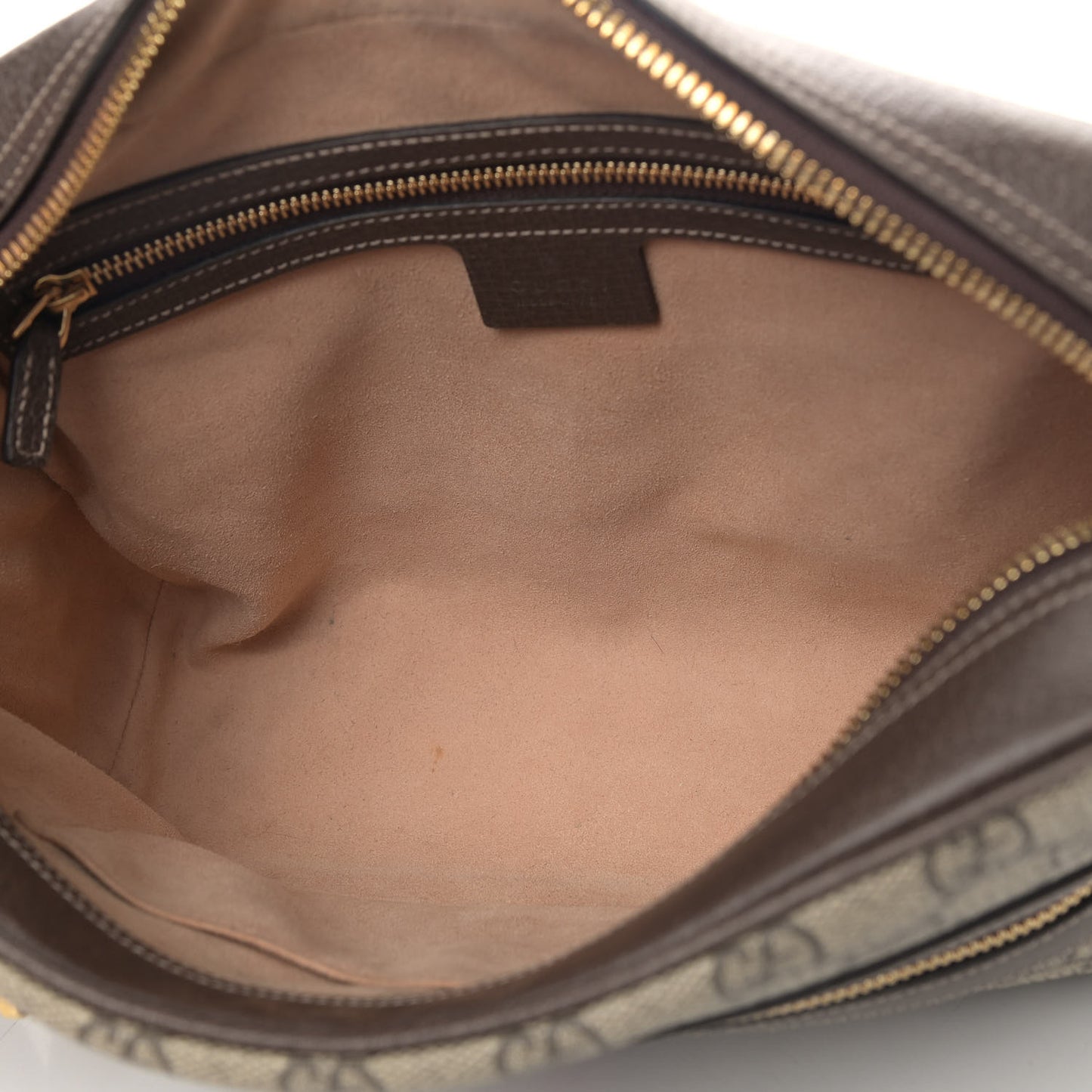 GG Supreme Monogram Web Small Ophidia Shoulder Bag Brown