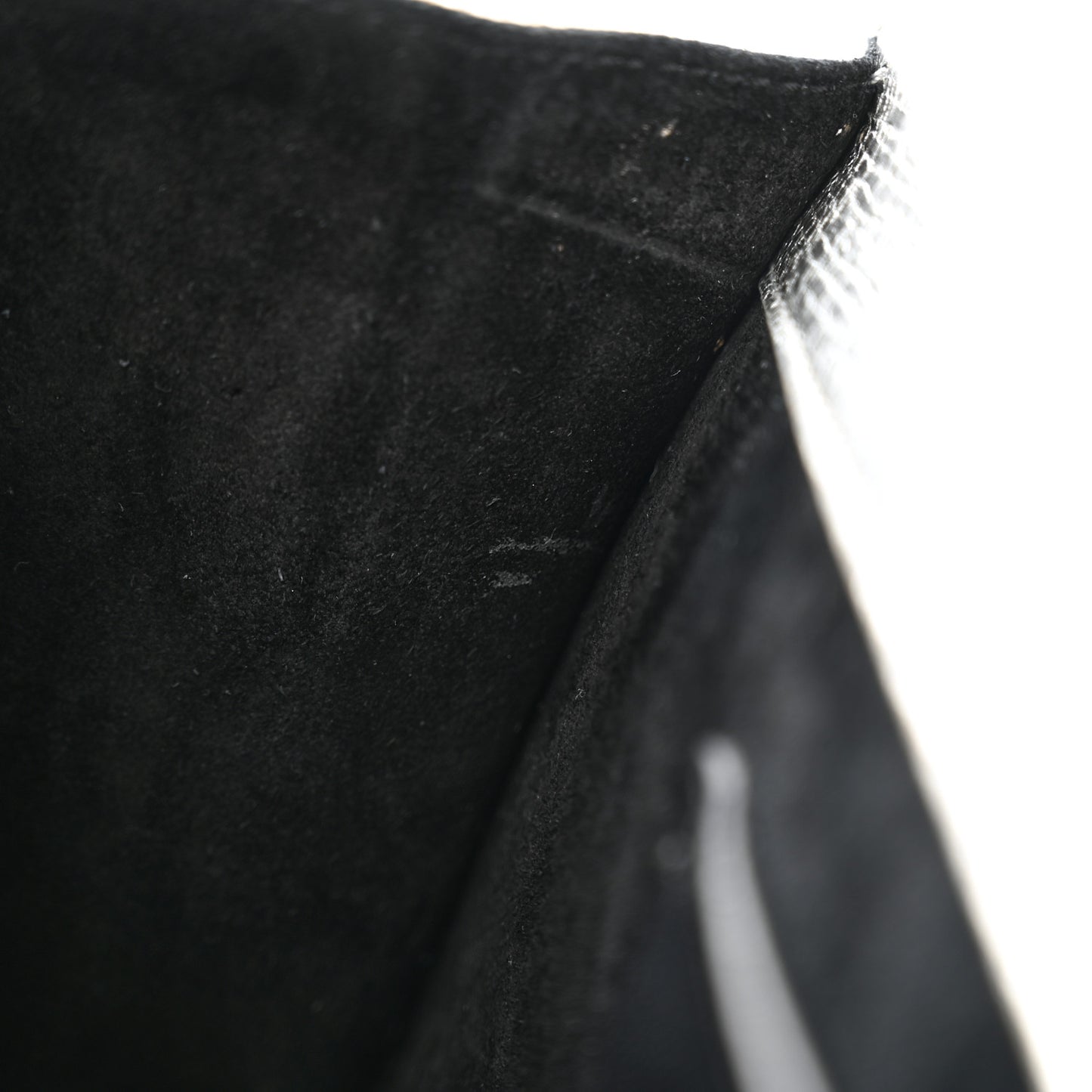 Textured Metallic Calfskin Classic Monogram Cassandre Clutch Silver