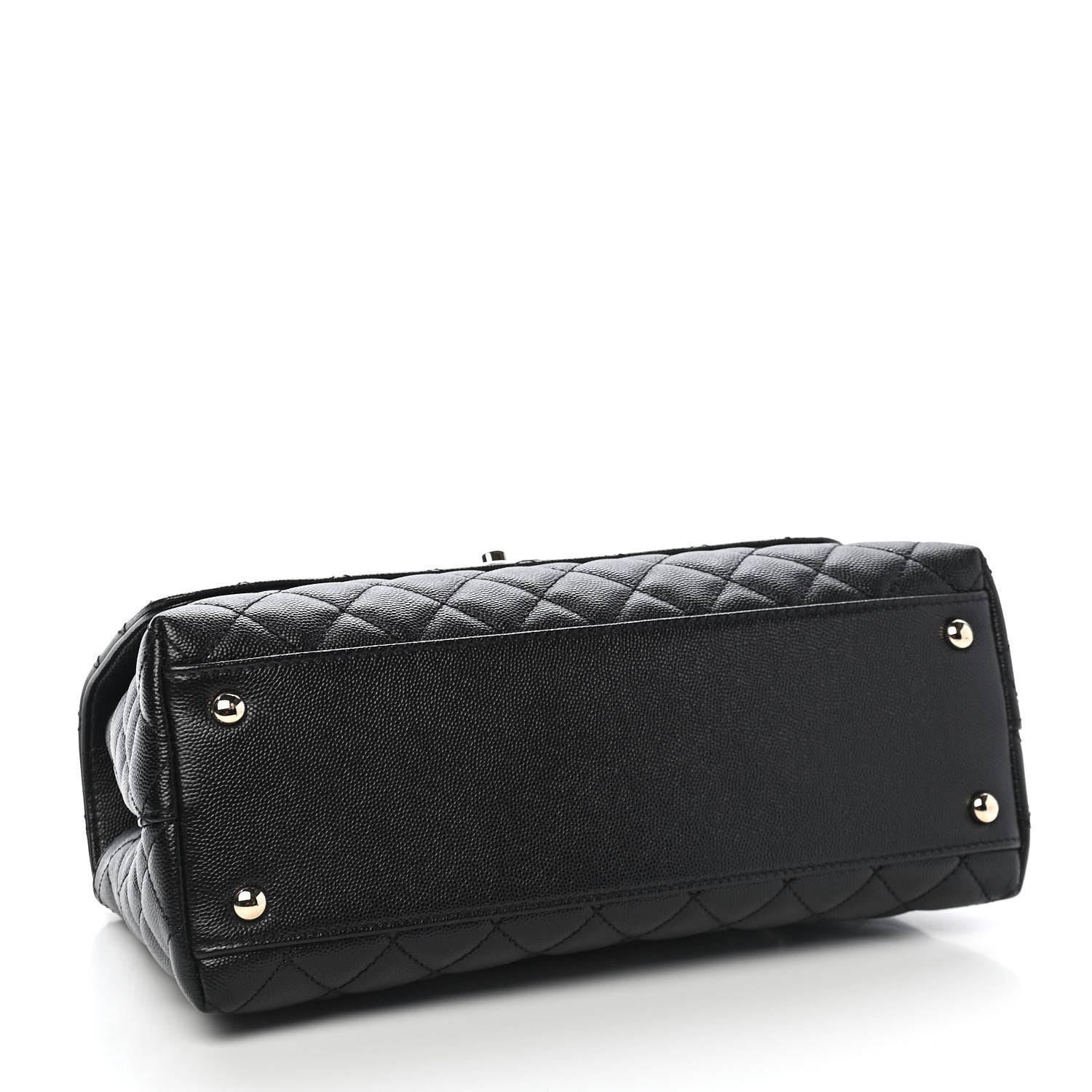 Chanel Caviar Quilted Small Coco Handle Flap Black 4 of 9