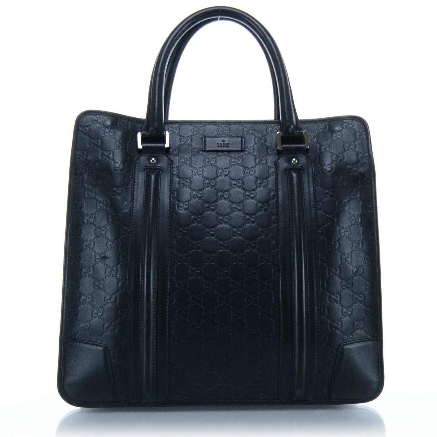 Guccissima Leather Large Tote Black