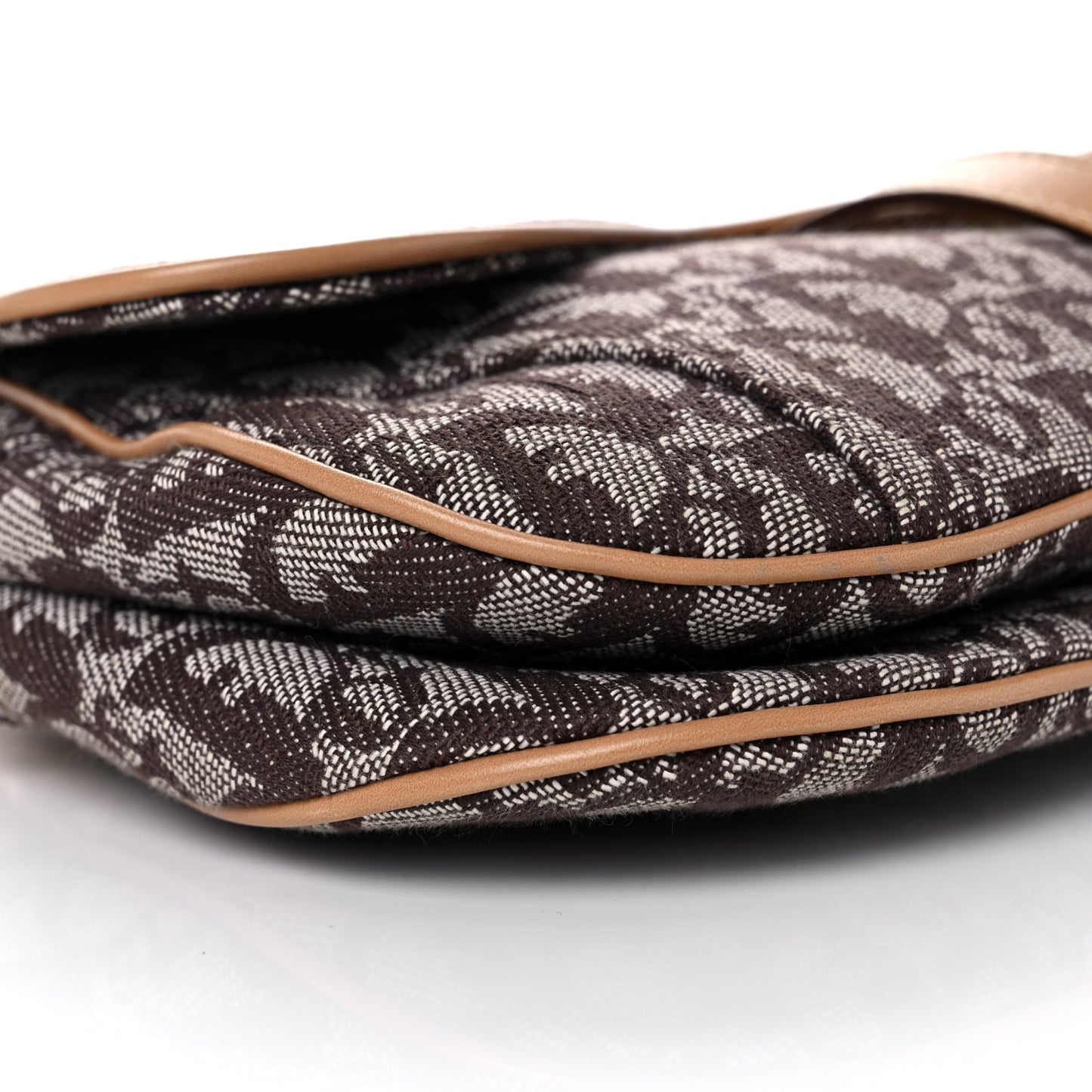Monogram Double Saddle Bag Brown