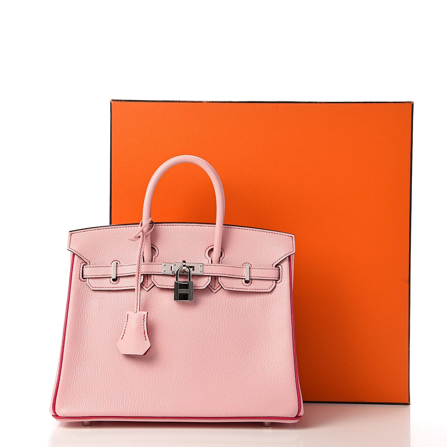 Chevre Mysore Horseshoe Birkin 25 Rose Sakura Rose Tyrien