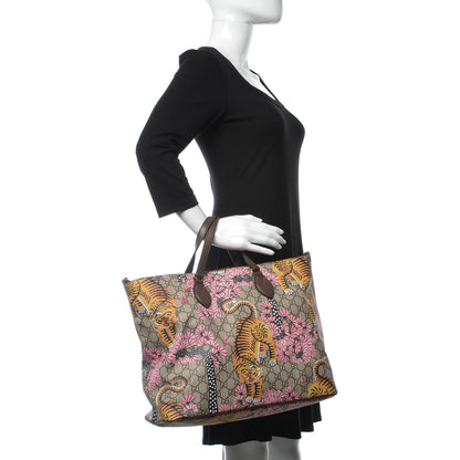 Gucci Soft GG Supreme Monogram Bengal Medium Crossbody Tote Beige Pink 3 of 8