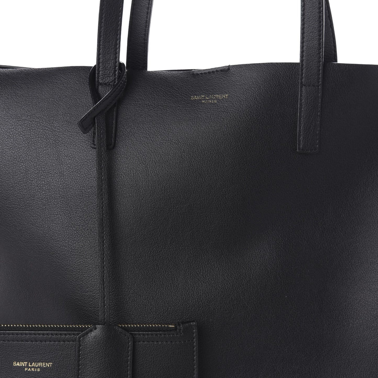 Calfskin Large Shopping Tote Black