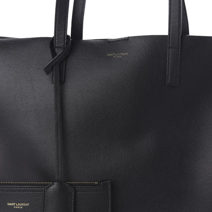 Saint Laurent Calfskin Large Shopping Tote Black 9 of 9