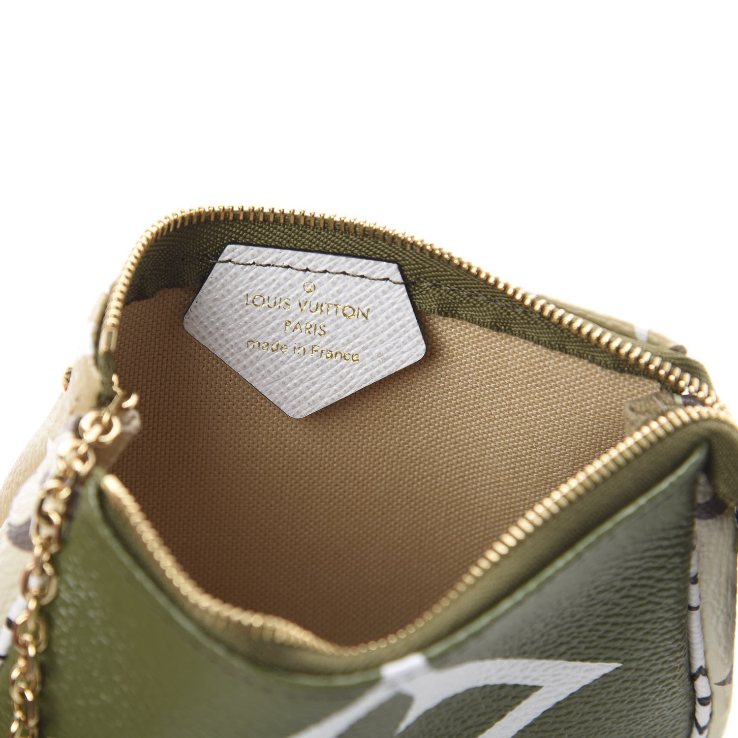 Louis Vuitton Monogram Giant Micro Pochette Accessories Kaki White 5 of 5