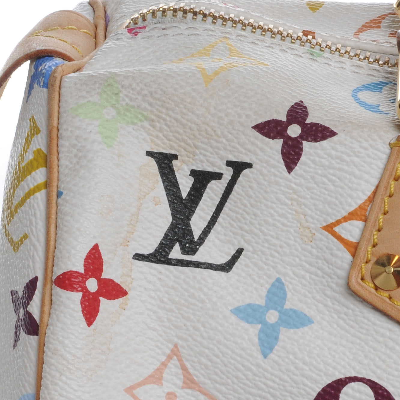 Monogram Multicolor Speedy 30 White
