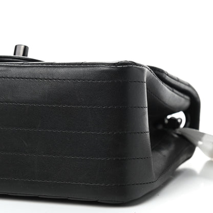 Chanel Lambskin Chevron Quilted Mini Square Flap So Black 7 of 9