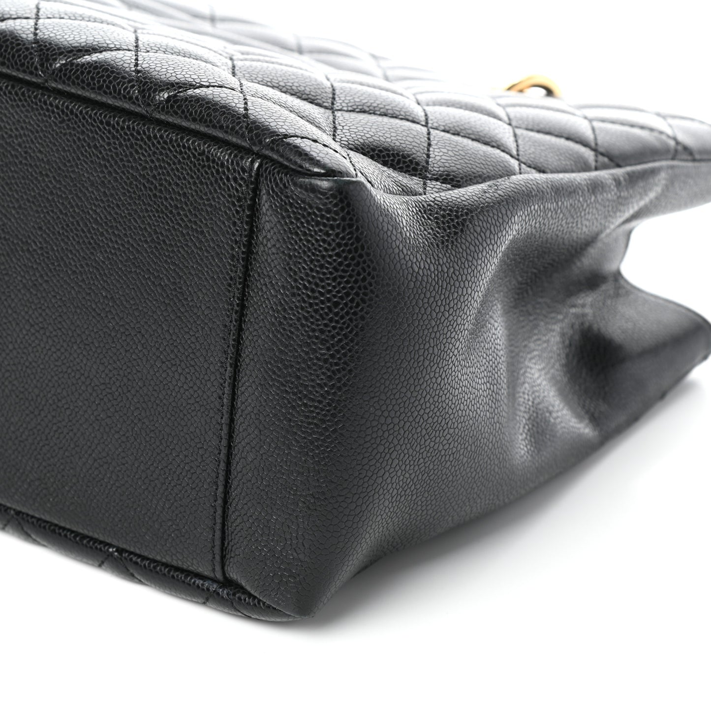 Caviar Quilted Grand Shopping Tote GST Black