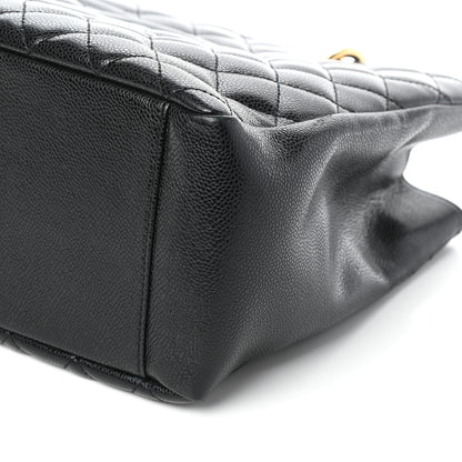 Chanel Caviar Quilted Grand Shopping Tote GST Black 10 of 10