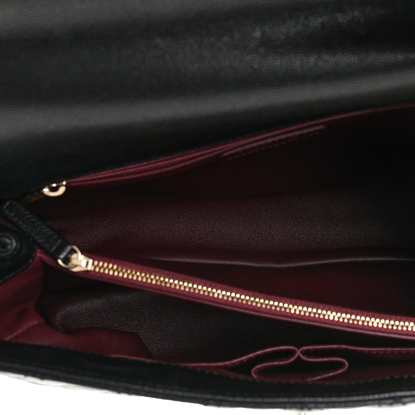 Caviar Quilted Medium Coco Handle Flap Black