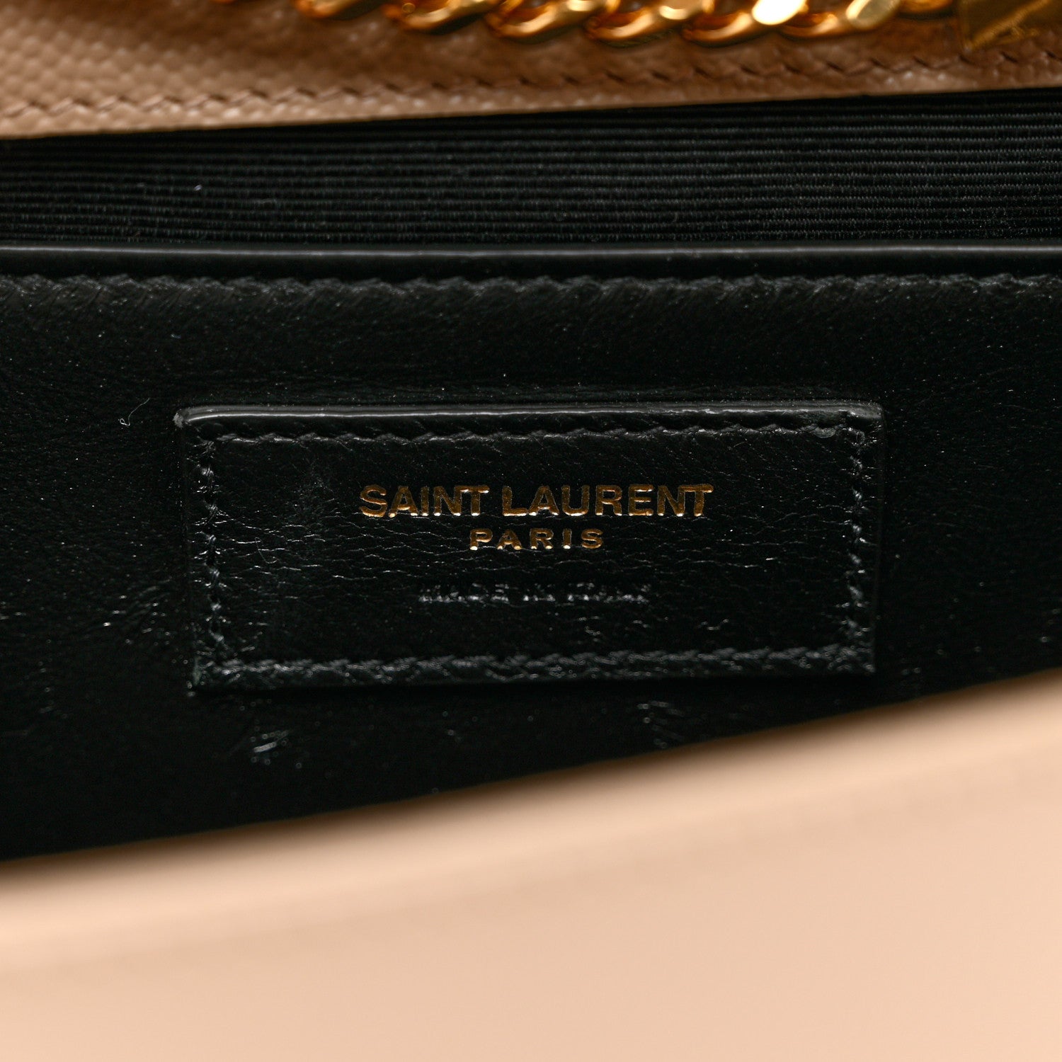 Saint Laurent Grain De Poudre Medium Monogram Kate Satchel Dark Beige 6 of 10
