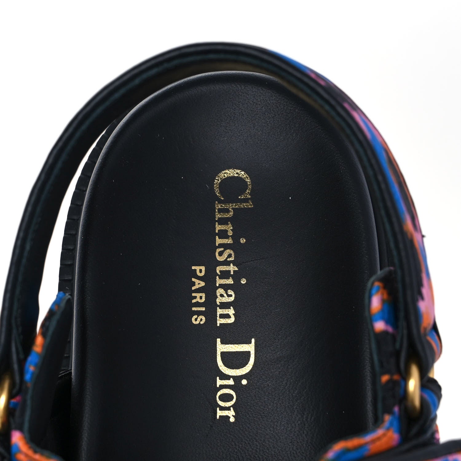 Christian Dior Technical Fabric Mizza Print DiorAct Sandals 40.5 Multicolor 7 of 9