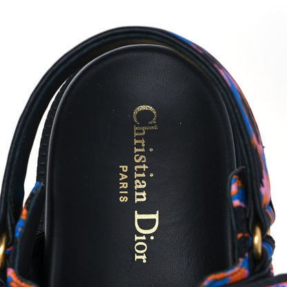 Christian Dior Technical Fabric Mizza Print DiorAct Sandals 40.5 Multicolor 7 of 9