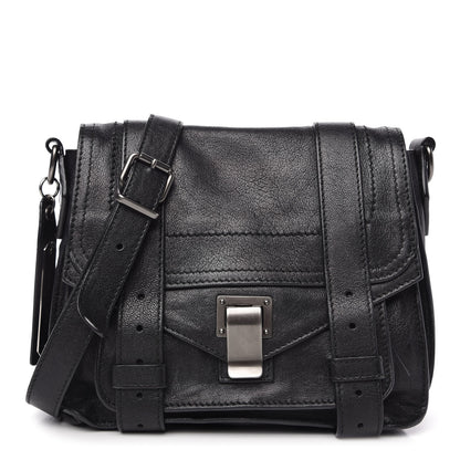 Proenza Schouler Lambskin PS1 Mini Pouch Messenger Black 1 of 10